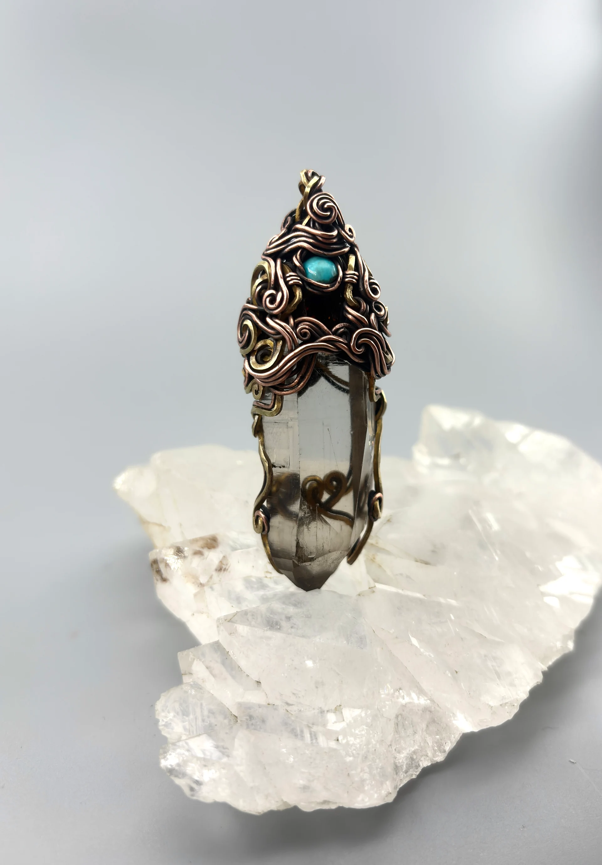 Blue-accent crystal